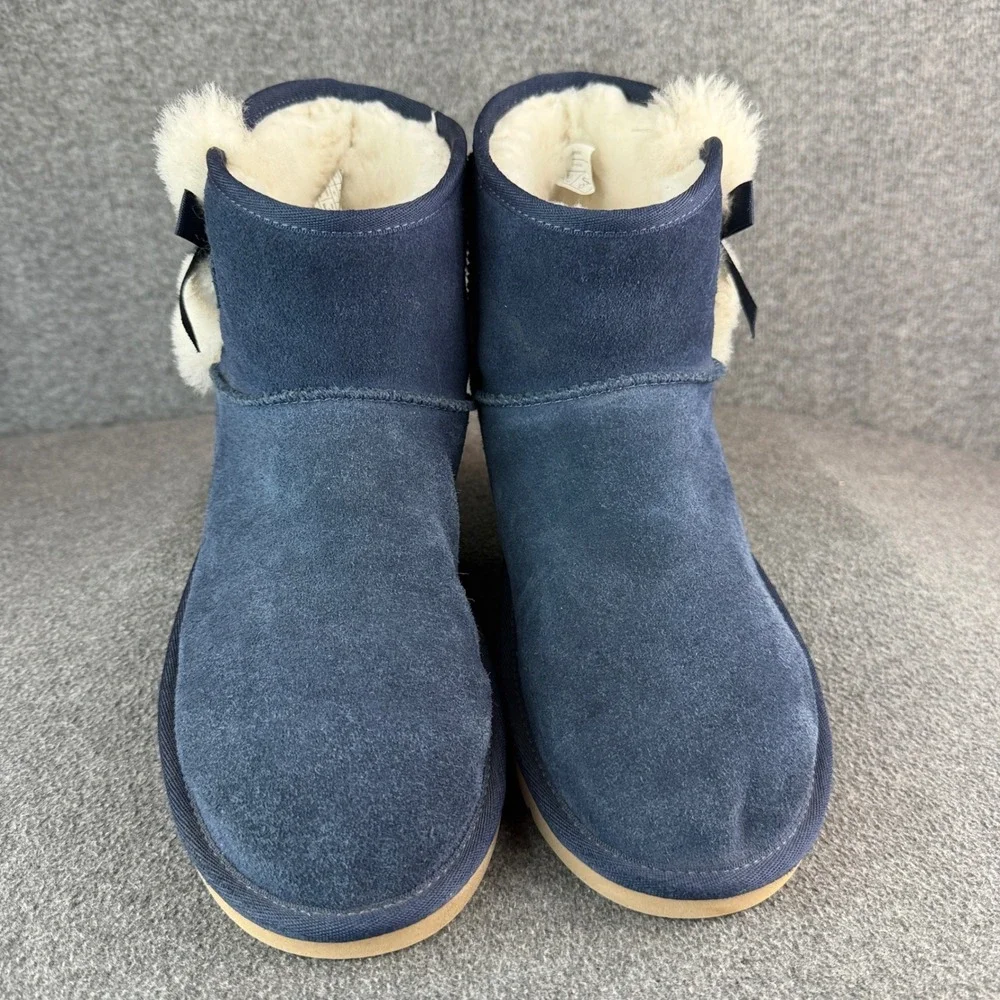 Koolaburra by UGG Victoria Mini Navy Suede Boots Women's 11